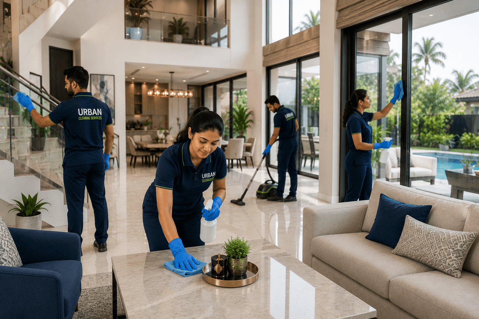 villa cleaning